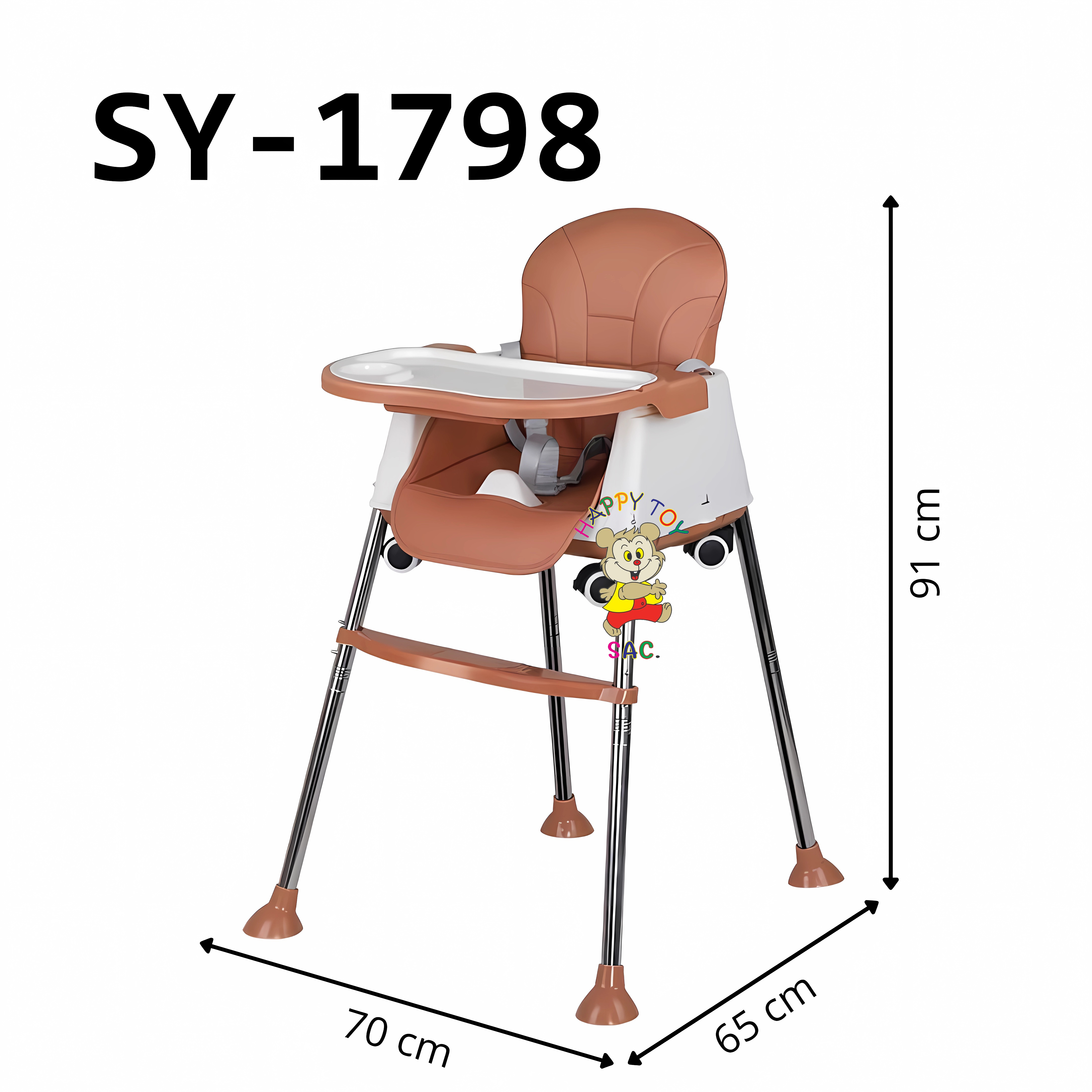 SILLA DE COMER 3 NIVELES