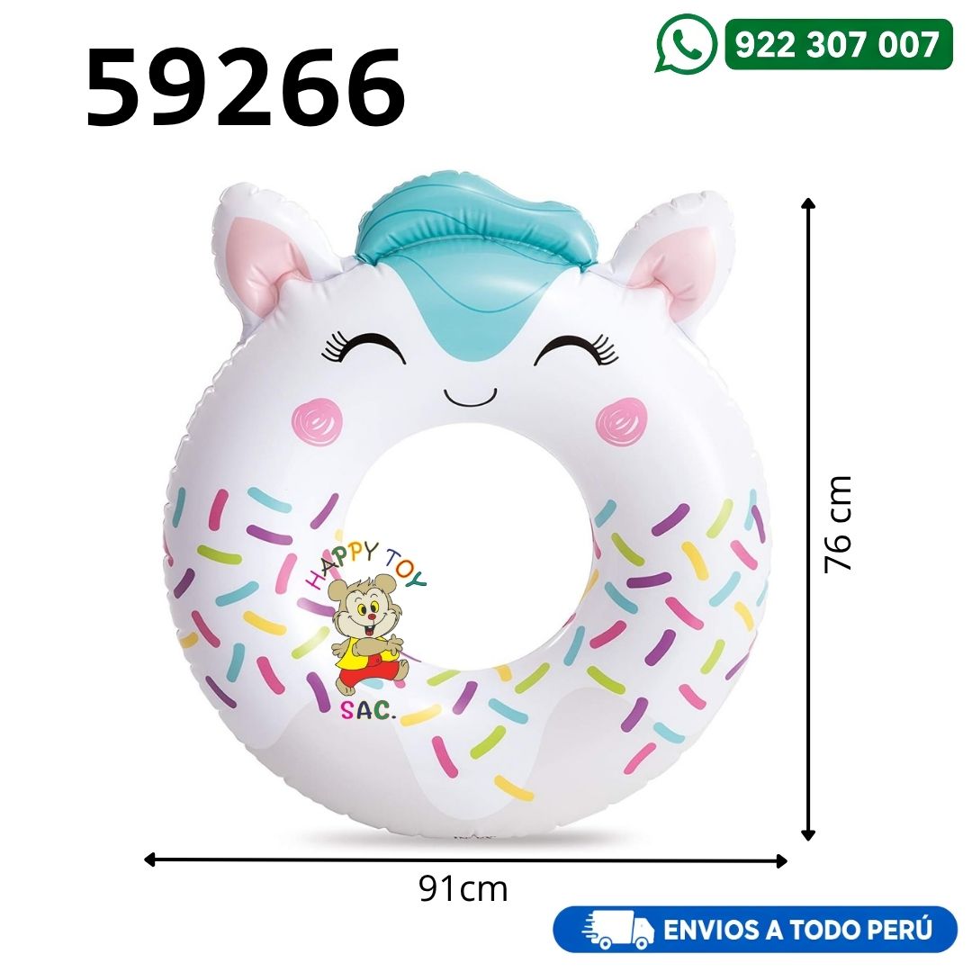 FLOTADOR ARO DISEÑO ANIMALES 91 CM INTEX