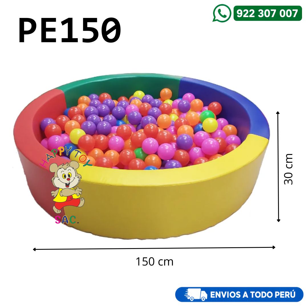PISCINA DE PELOTAS MULTICOLOR 150 X 30 CM