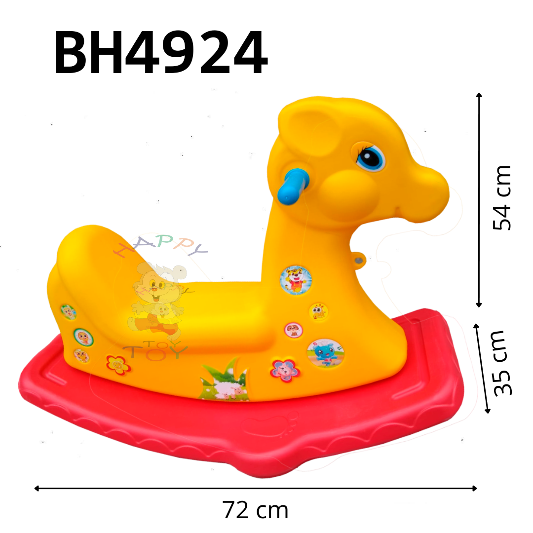 BALANCIN DE PLASTICO DURO JIRAFA  72 X 35 X 54 CM