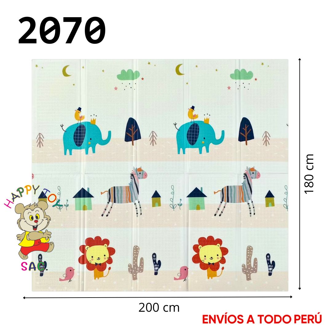 PISO PLEGABLE 200 X 180 X 0.80 CM 